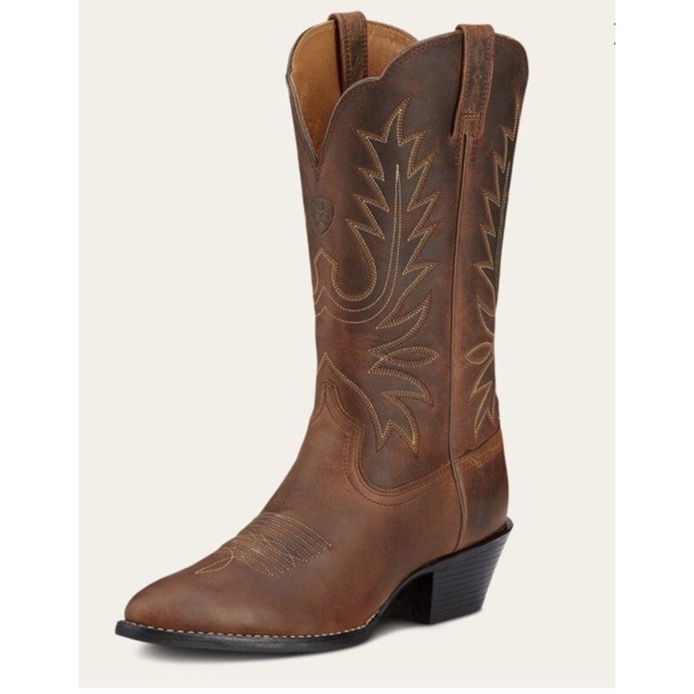 Ariat Heritage Brown Western Cowboy Boots Womens Size 7.5 B New